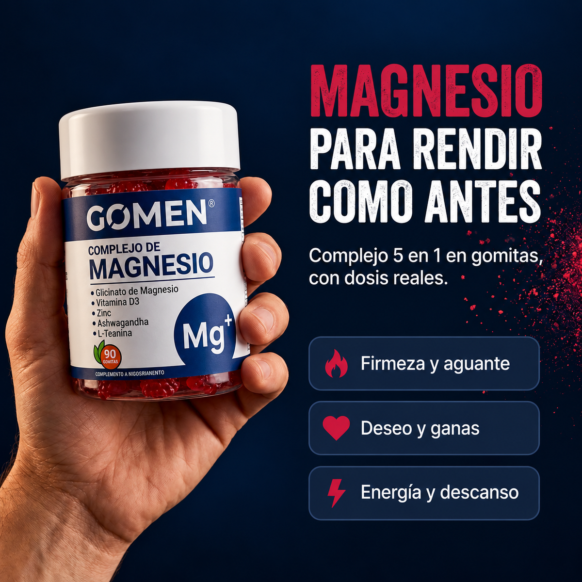 GOMEN® - Recupera tu fuego. Vuelve a sentirte como a los 30.